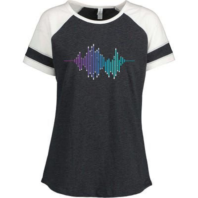 Sound Engineer Audio Music Equalizer Audio Specialist Enza Ladies Jersey Colorblock Tee