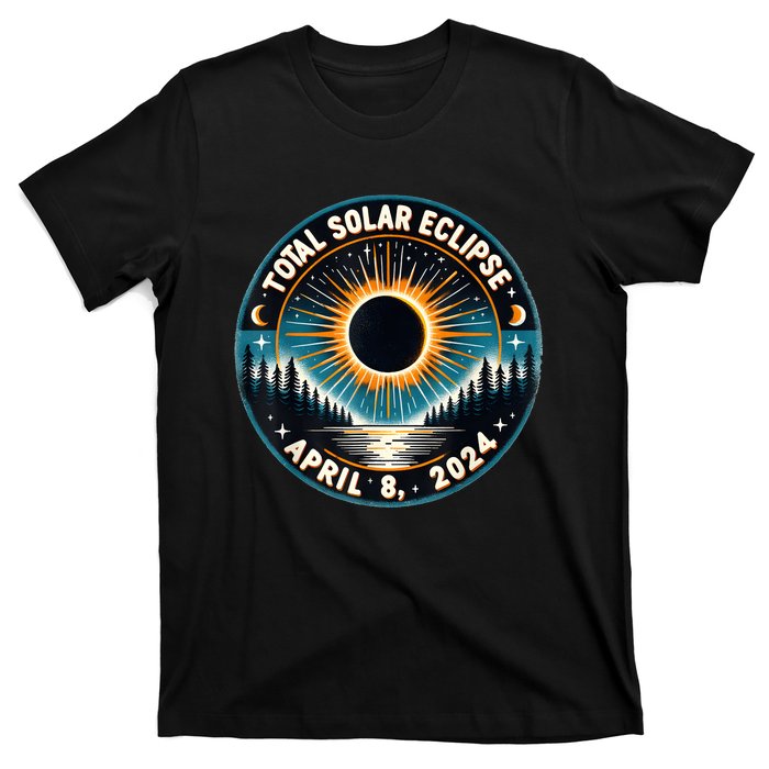 Solar Eclipse Astronomy Vintage 2024 Solar Eclipse T-Shirt