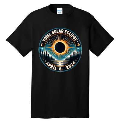 Solar Eclipse Astronomy Vintage 2024 Solar Eclipse Tall T-Shirt