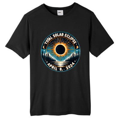 Solar Eclipse Astronomy Vintage 2024 Solar Eclipse Tall Fusion ChromaSoft Performance T-Shirt