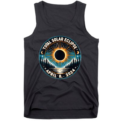 Solar Eclipse Astronomy Vintage 2024 Solar Eclipse Tank Top