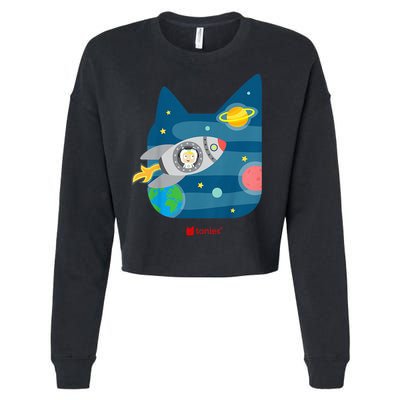Space Explorer Adventure  Cropped Pullover Crew