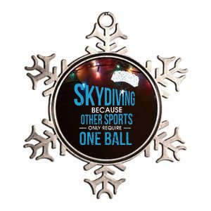 Skydive & Extreme Athlete Skydiving Design For A Skydiver Metallic Star Ornament