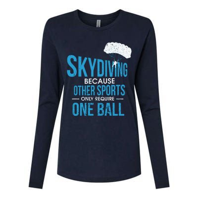 Skydive & Extreme Athlete Skydiving Design For A Skydiver Womens Cotton Relaxed Long Sleeve T-Shirt