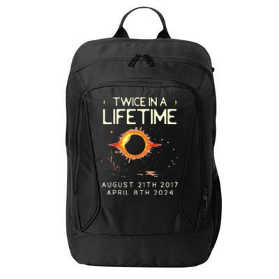 Solar Eclipse Astronomy Twice In Lifetime 2024 Solar Eclipse City Backpack