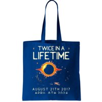 Solar Eclipse Astronomy Twice In Lifetime 2024 Solar Eclipse Tote Bag