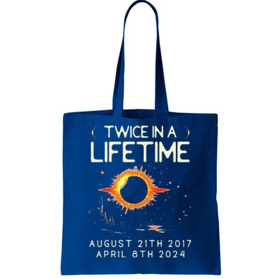 Solar Eclipse Astronomy Twice In Lifetime 2024 Solar Eclipse Tote Bag