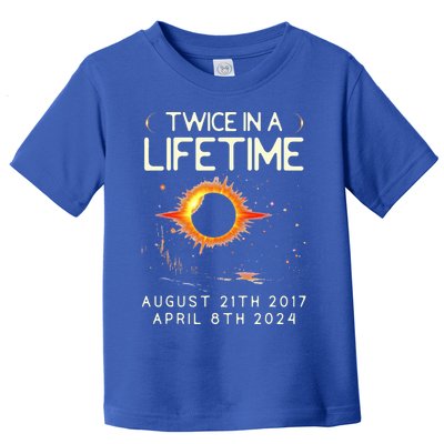 Solar Eclipse Astronomy Twice In Lifetime 2024 Solar Eclipse Toddler T-Shirt