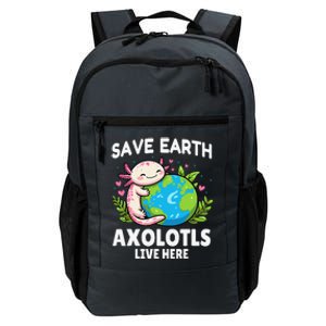 Save Earth Axolotl Live Here Funny Earth Day Daily Commute Backpack