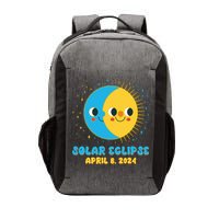 Solar Eclipse April 8 2024 Cute Moon And Sun Vector Backpack