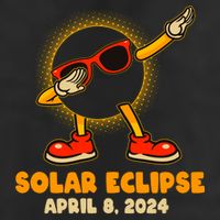 Solar Eclipse April 8 2024 Dabbing Sun Trucker Hat