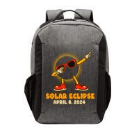 Solar Eclipse April 8 2024 Dabbing Sun Vector Backpack