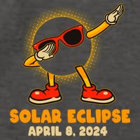 Solar Eclipse April 8 2024 Dabbing Sun Vector Backpack