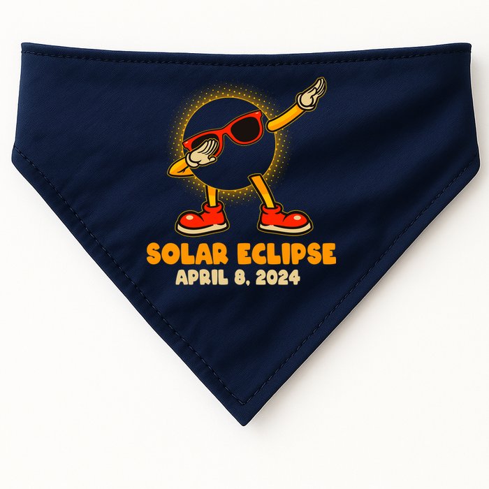 Solar Eclipse April 8 2024 Dabbing Sun USA-Made Doggie Bandana