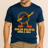 Solar Eclipse April 8 2024 Dabbing Sun Cooling Performance Crew T-Shirt