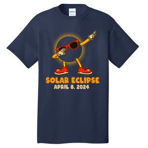 Solar Eclipse April 8 2024 Dabbing Sun Tall T-Shirt