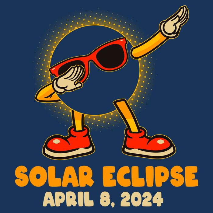 Solar Eclipse April 8 2024 Dabbing Sun Button