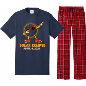 Solar Eclipse April 8 2024 Dabbing Sun Pajama Set