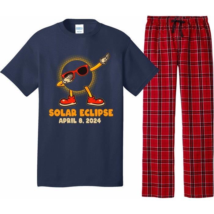 Solar Eclipse April 8 2024 Dabbing Sun Pajama Set