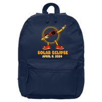 Solar Eclipse April 8 2024 Dabbing Sun 16 in Basic Backpack