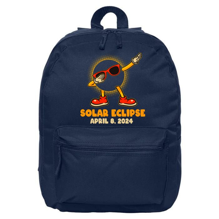 Solar Eclipse April 8 2024 Dabbing Sun 16 in Basic Backpack