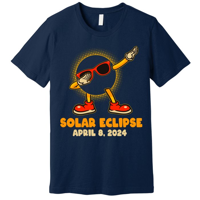Solar Eclipse April 8 2024 Dabbing Sun Premium T-Shirt