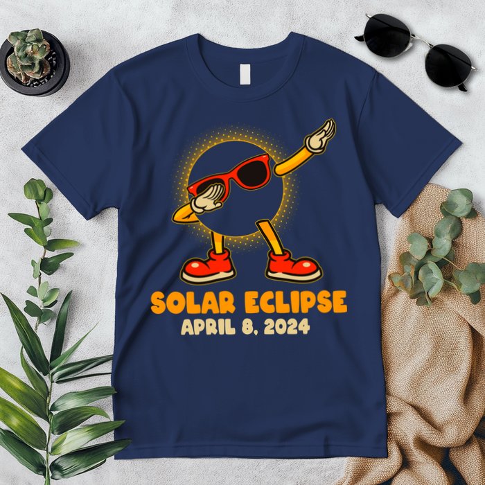 Solar Eclipse April 8 2024 Dabbing Sun Premium T-Shirt