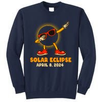 Solar Eclipse April 8 2024 Dabbing Sun Tall Sweatshirt