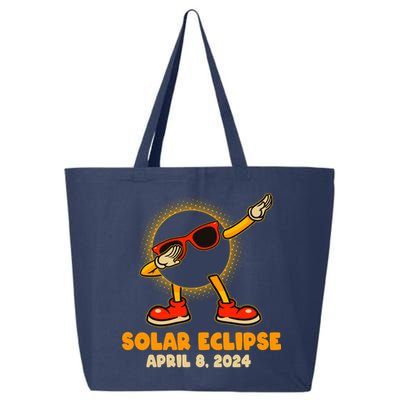 Solar Eclipse April 8 2024 Dabbing Sun 25L Jumbo Tote