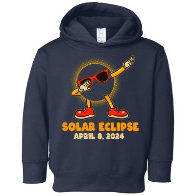 Solar Eclipse April 8 2024 Dabbing Sun Toddler Hoodie