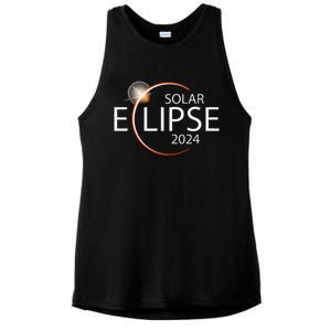 Solar Eclipse April 8 2024 Eclipse Party 2024 Souvenir Ladies PosiCharge Tri-Blend Wicking Tank