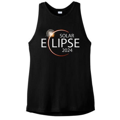 Solar Eclipse April 8 2024 Eclipse Party 2024 Souvenir Ladies PosiCharge Tri-Blend Wicking Tank