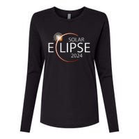 Solar Eclipse April 8 2024 Eclipse Party 2024 Souvenir Womens Cotton Relaxed Long Sleeve T-Shirt