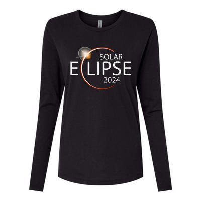 Solar Eclipse April 8 2024 Eclipse Party 2024 Souvenir Womens Cotton Relaxed Long Sleeve T-Shirt