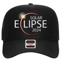 Solar Eclipse April 8 2024 Eclipse Party 2024 Souvenir High Crown Mesh Back Trucker Hat