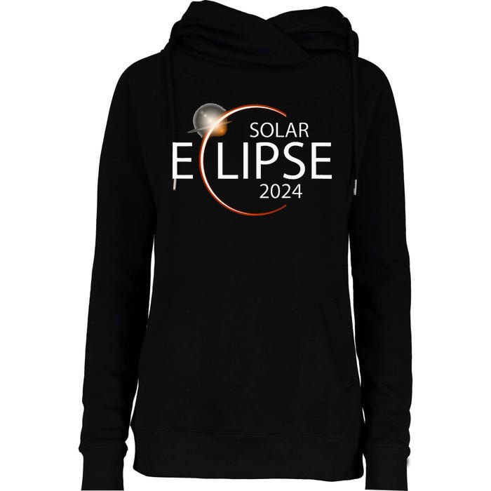 Solar Eclipse April 8 2024 Eclipse Party 2024 Souvenir Womens Funnel Neck Pullover Hood