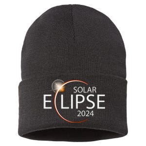 Solar Eclipse April 8 2024 Eclipse Party 2024 Souvenir Sustainable Knit Beanie