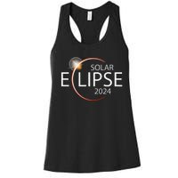 Solar Eclipse April 8 2024 Eclipse Party 2024 Souvenir Women's Racerback Tank