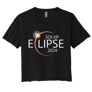 Solar Eclipse April 8 2024 Eclipse Party 2024 Souvenir Women's Crop Top Tee