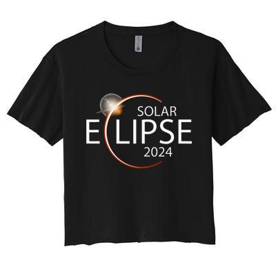 Solar Eclipse April 8 2024 Eclipse Party 2024 Souvenir Women's Crop Top Tee