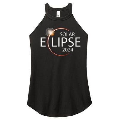 Solar Eclipse April 8 2024 Eclipse Party 2024 Souvenir Women’s Perfect Tri Rocker Tank