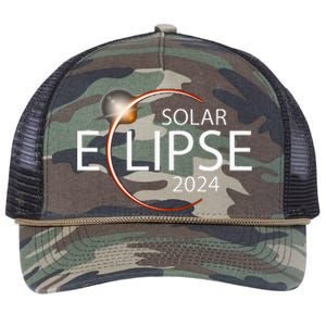 Solar Eclipse April 8 2024 Eclipse Party 2024 Souvenir Retro Rope Trucker Hat Cap