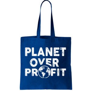 Sustainability Earth And Saying Planet Over Profit Gift Tote Bag