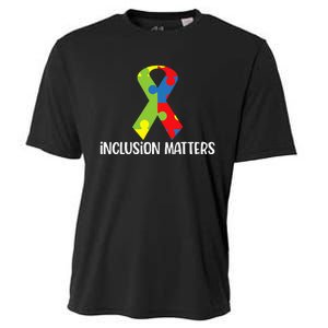 Special Education Autism Awareness Teacher Inclusion Matters Cooling Performance Crew T-Shirt