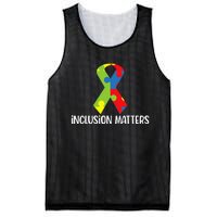 Special Education Autism Awareness Teacher Inclusion Matters Mesh Reversible Basketball Jersey Tank