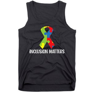 Special Education Autism Awareness Teacher Inclusion Matters Tank Top