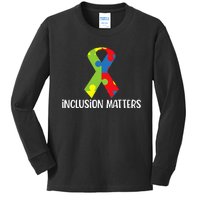 Special Education Autism Awareness Teacher Inclusion Matters Kids Long Sleeve Shirt