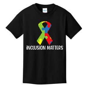 Special Education Autism Awareness Teacher Inclusion Matters Kids T-Shirt