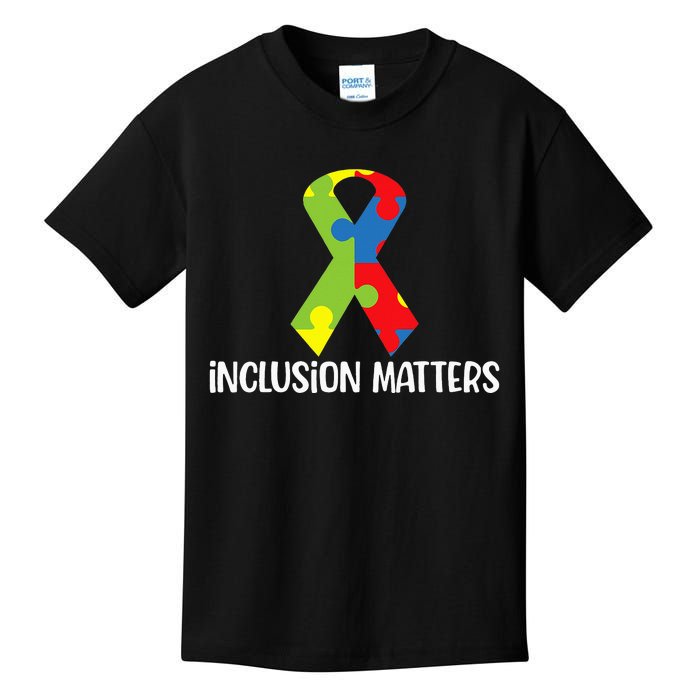 Special Education Autism Awareness Teacher Inclusion Matters Kids T-Shirt