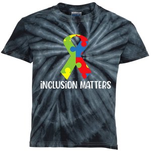 Special Education Autism Awareness Teacher Inclusion Matters Kids Tie-Dye T-Shirt